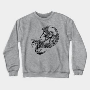 Girl surfing Crewneck Sweatshirt